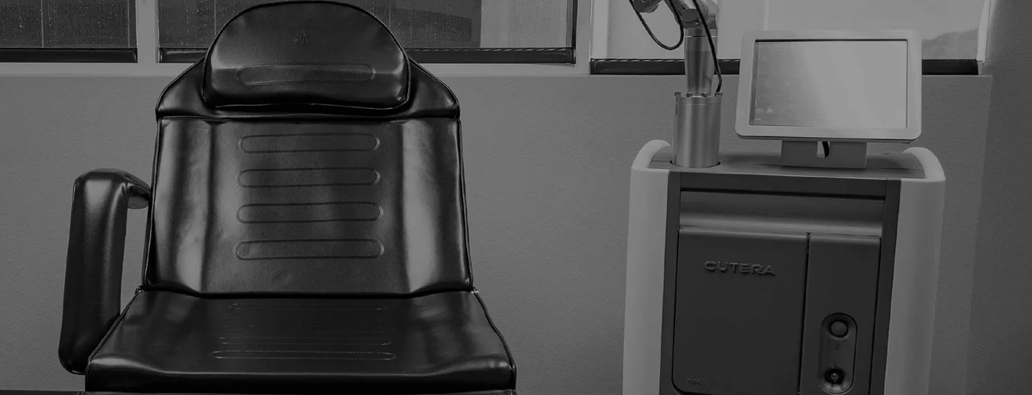 Treatment room with the Cutera Enlighten III laser at Original You Advanced Laser in Las Vegas